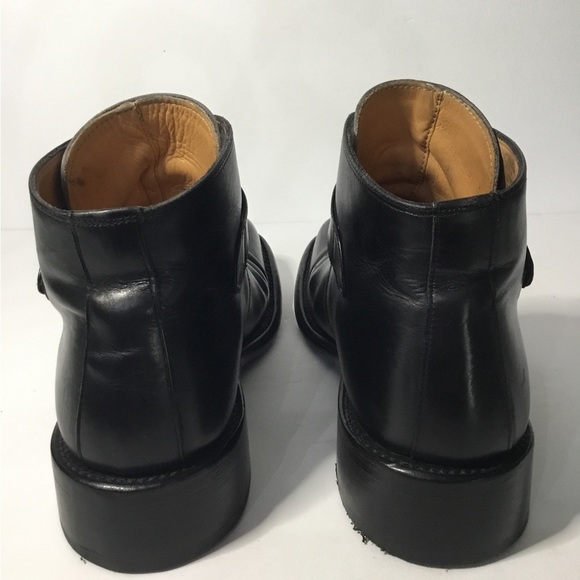 Jean Baptiste Rautureau Paris Men’s Black Leather Ankle Boots Size EU 39 - Picture 3 of 10